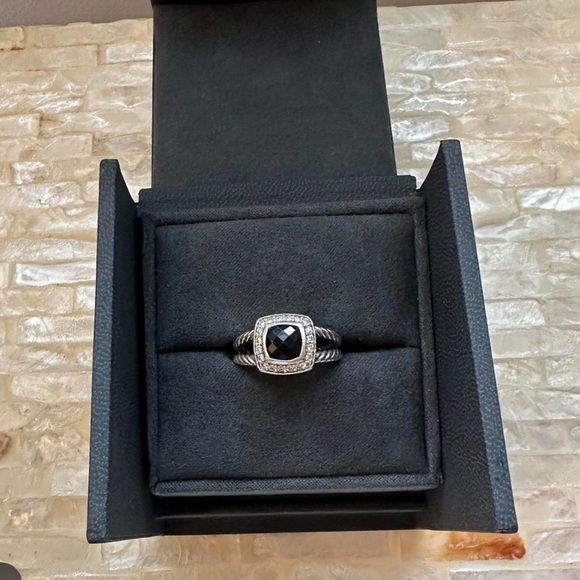 David  Yurman onyx ring 5.5 RARE - Picture 2 of 8